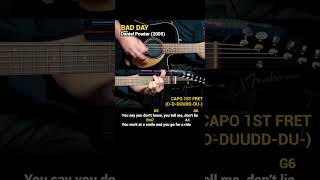 Bad Day  Daniel Powter 2005 Easy Guitar Chords Tutorial with Lyrics Part 3 SHORTS REELS [upl. by Neliak]