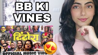 Dhindora  Official Music Video  BB Ki Vines REACTION [upl. by Nealey341]