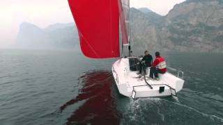 Beneteau First 24 SE ex Seascape24 in light wind  Lago di Garda [upl. by Finnie]