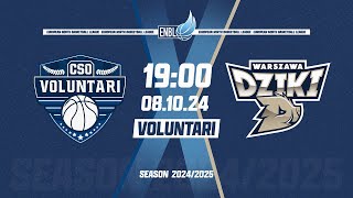 CSO VOLUNTARI v Dziki Warszawa  Oct 8 2024 700 PM  ENBLeague 202425 [upl. by Strade113]