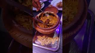 Chicken Matka biryani at Dhaka Restaurant Madargonj Jamalpur [upl. by Nuawaj]