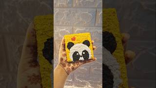 easy tissue paper art 🐻💗  DIY tissue paper shots tissue art shortsviral [upl. by Ahsiak]