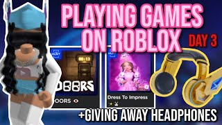 Playing Roblox The Hunt 1 Sub 1 Free Headphones  Doors Mimic Dress To Impress and More [upl. by Annibo]