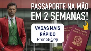 CONSIGA VAGAS MAIS RÁPIDO Agendamento Passaporte Prenotami Consulado São Paulo [upl. by Keffer]