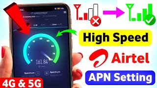Airtel APN Settings 😱🔥⚡  Airtel Network Problem  Airtel Network Problem Solution  Airtel Net Slow [upl. by Audre]