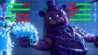 FNAF Toxic Toys vs Black Ice Withered with Healthbars [upl. by Irrahs115]