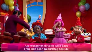 Lazy TownHappy Birthday songgerman coverwith lyrics [upl. by Anilok]