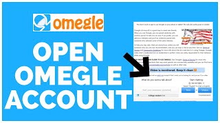 How to CreateOpen Omegle Account 2023 [upl. by Heidt]