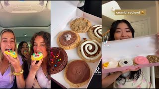 crumbl cookie reviews 🍪  2021 tik tok compilations [upl. by Ketti]