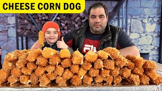 Korean corn dog Korean street food [upl. by Maloy]