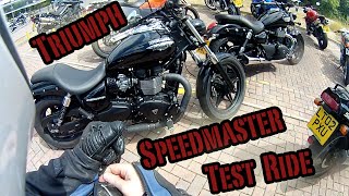 Test Riding The Triumph Speedmaster [upl. by Kelula]