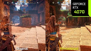 Horizon Zero Dawn Remastered PC vs Original  GraphicsPerformance Comparison  RTX 4070 [upl. by Oberon]