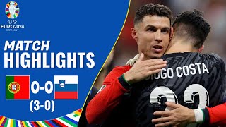 Portugal vs Slovenia  00 30  Highlights  UEFA Euro 2024  diogo costa penalty saves [upl. by Annel899]