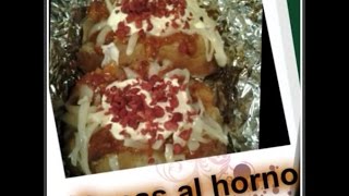 Papas al horno [upl. by Nosle]