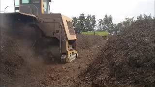 Backhus compost turner from Ritlee working in East Cape [upl. by Galina]