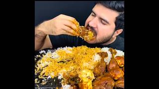 ASMR EATING SPICY CHICKEN CURRY🔥 BASMATI RICE  shorts mukbangnasmreating mukbangasmr asmr [upl. by Celio887]