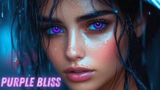 Purple Bliss  Cyberpunk And Bladerunner Ambient Music With Rain [upl. by Enitsuj205]