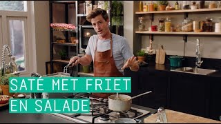 24Kitchen  Hugos saté met friet en salade  Wat Eten We Vandaag  Afl 229 [upl. by Omura]