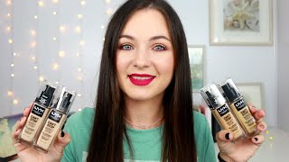 NEW NYX Cant Stop Wont Stop Foundation Swatches Demo amp Review [upl. by Bonar]