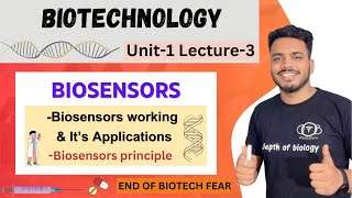 Biosensors  Biosensors working and applications  biosensor biotechnology  biosensors depth of bio [upl. by Kermy]