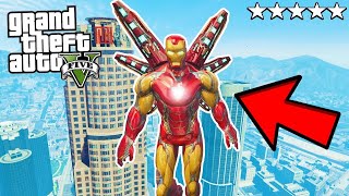 GTA 5 TESTING THE SUIT OF IRON MAN POWERFUL [upl. by Aubine]