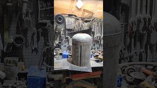 Making a sauna stove outa a 100lb propane cylinder fabrication welding sauna stove [upl. by Isidore]