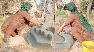 mitti ka chulha kese banta hai  how to make chulha at home  chulha kaise banaen [upl. by Karr219]