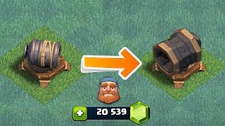 KILL HEROES IN ONE SHOT  clash of clans  MAX GIANT CANNON LVL 7 [upl. by Essile]