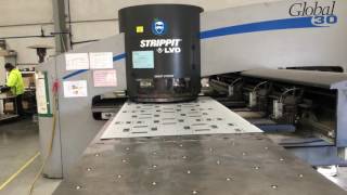 Strippit LVD Global 30 Turret Punch Press [upl. by Hannan499]