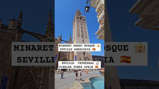 Beautiful Masjid Minaret Cathedral Giralda Tower of Seville Spain 🇪🇸 islam muslim quran history [upl. by Aneled]