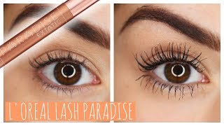 WORTH THE HYPE LOREAL LASH PARADISE MASCARA  Beautys Big Sister [upl. by Comethuauc]