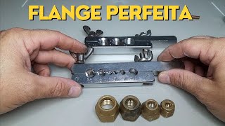 Como fazer flange perfeita para ar condicionado com flangeador barato [upl. by Haet]