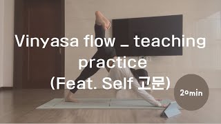 Vinyasa flow practice 20mim20240324빈야사 수업 flow🍋 [upl. by Brasca]