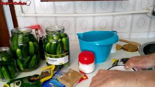 Bakina kuhinja krastavaci pasterizacija Cucumbers without preservatives Pasteurization [upl. by Suicul]