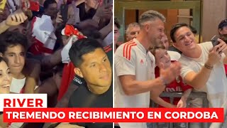 RIVER y un TREMENDO recibimiento en Córdoba [upl. by Lisab544]