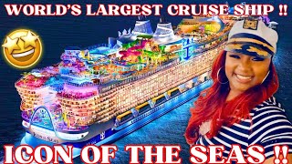 ICON OF THE SEAS  WORLDS LARGEST CRUISE SHIP  BALCONY ROOM TOUR  FIRST IMPRESSIONS [upl. by Nan522]