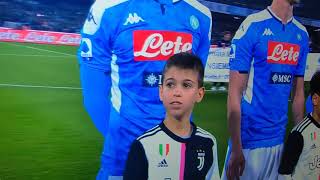 Bambino schifa la maglia della Juventus in Napoli Juventus del 26 gennaio 2020 [upl. by Aiuqes]