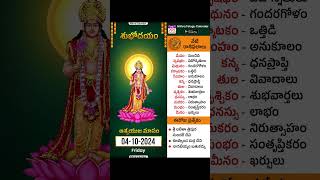 రాశి ఫలాలు  Daily Panchangam and Rasi Phalalu Telugu  04th October 2024  Nithra Telugu Calendar [upl. by Mandler]