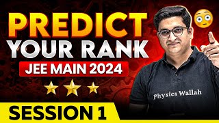 JEE Main 2024 Predict Your Rank for January Attempt 🤫  Expected Marks vs Percentile 🤯 [upl. by Atteynod]