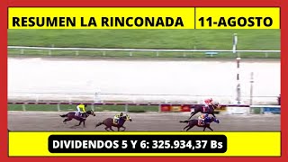 RESUMEN COMPLETO 👉 LA RINCONADA INH hoy Domingo 11 de AGOSTO 2024 [upl. by Anyaled]