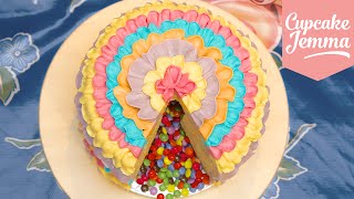 How to Make a Piñata Cake  Cupcake Jemma [upl. by Neelie]