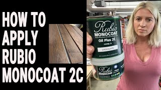 How to apply Rubio Monocoat 2C My favorite finish for furniture Color and finish all in one [upl. by Grubb886]