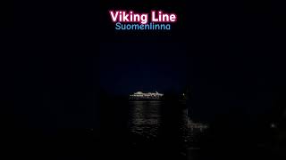 Viking Line ferry Cinderella sails past Suomenlinna island travel helsinki vikingline hels [upl. by Oahc]