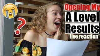 live OPENING MY A LEVEL RESULTS 2018 emotional 😭🙈 x [upl. by Weingarten]