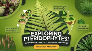 pteridophytes class 11 animation video plant kingdom for NEET UG fern biology fern for neet [upl. by Animahs]