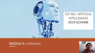 Unification FOL Artificial Intelligence 2019 new scheme module4 Lecture 11 Malayalam KTU [upl. by Rennat125]