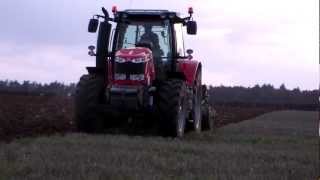 Massey Ferguson 7616 and Dowdeswell 6 furrow plough [upl. by Inahc]