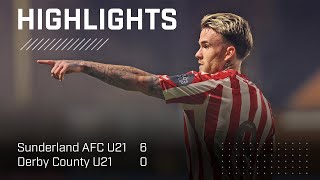 Super Six At Eppleton  Sunderland AFC U21s 6  0 Derby County U21s  PL2 Highlights [upl. by Kingsly332]