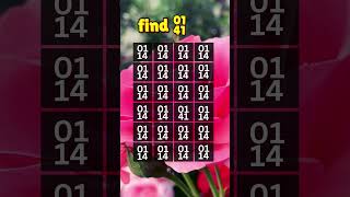 7 Second Challenge to find 0141 [upl. by Louella]