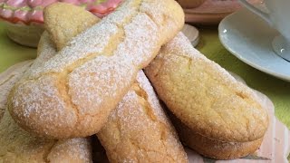 Biscotti quotSAVOIARDIquot Lady fingers ricetta semplice  TUTTI A TAVOLA [upl. by Eelram449]